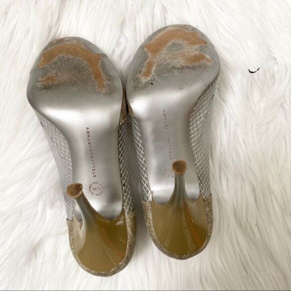 Stella McCartney clear PVC with linen pumps 6.5 - Picture 8 of 12